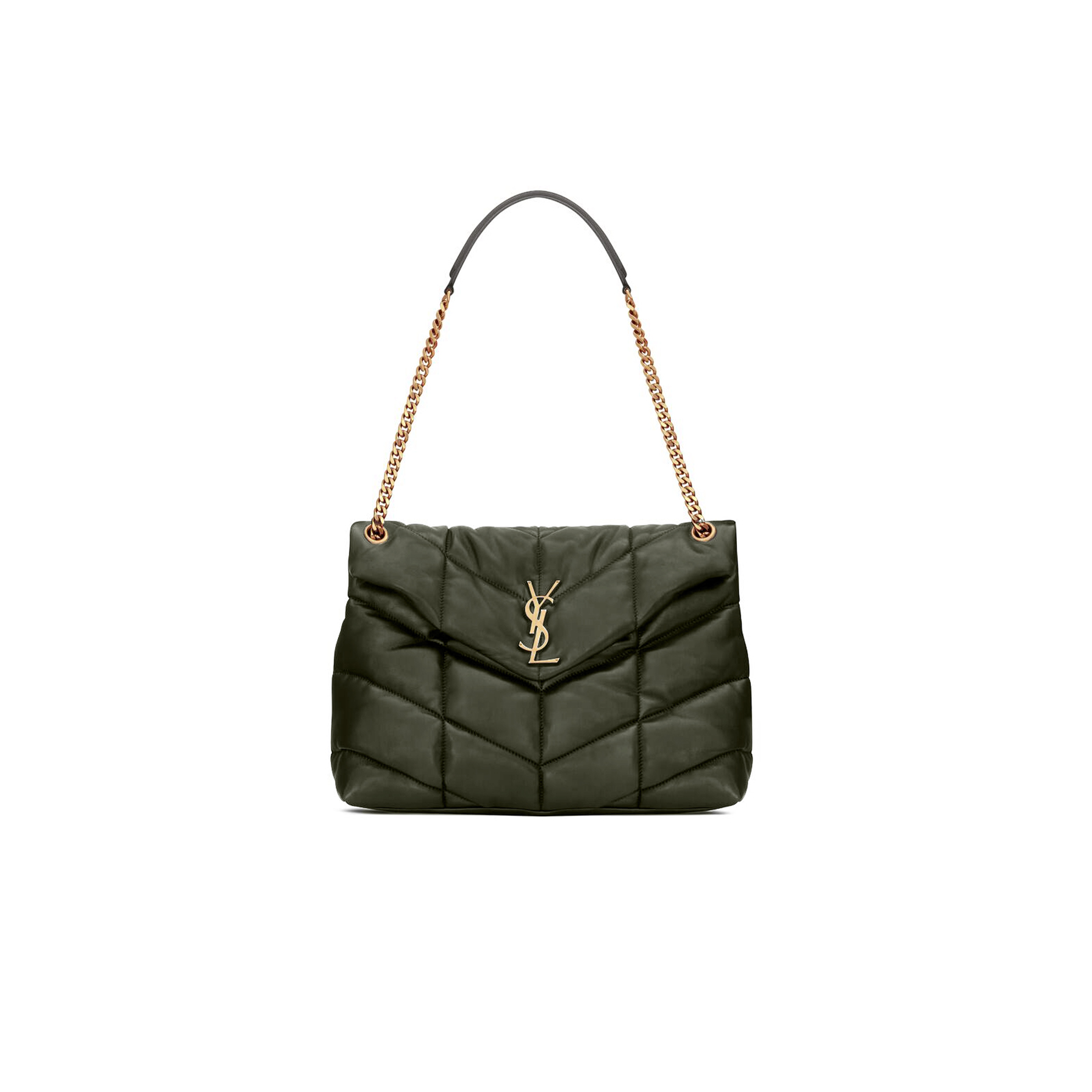 YSL PUFFER MEDIUM IN NAPPA LEATHER 577476138762109 (35*23*13cm)